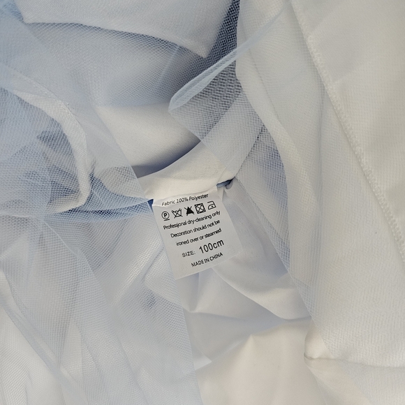 Kids Blue & White Tulle Princess Costume Dress - Picture 2 of 16